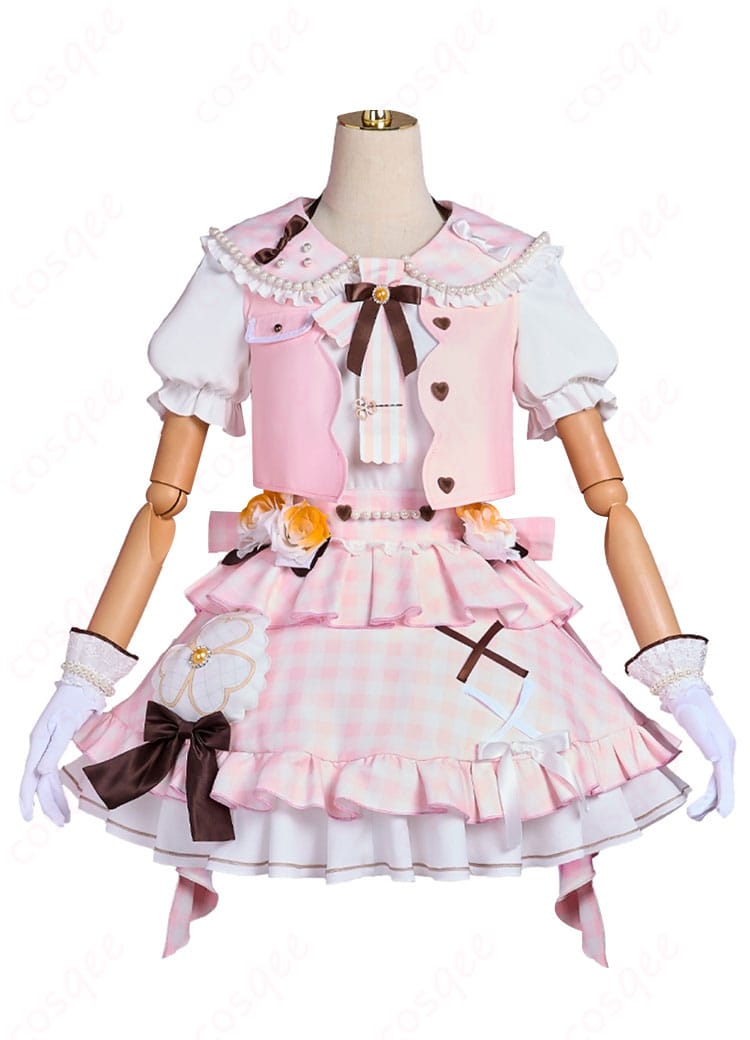 花里みのり コスプレ衣装の正面画像。ディテールとデザインがしっかり再現されています。