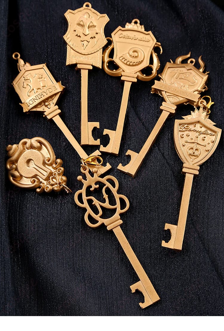 ディズニー ツイステ 5周年記念衣装のキーアクセサリーのディテール。重要なキャラクターアイテムが再現されています。