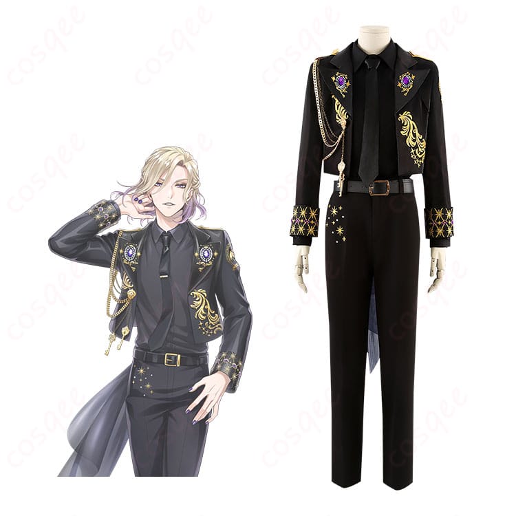 ディズニー ツイステ 5周年記念衣装、ポムフィオーレ寮・オクタヴィネル寮キャラクターと衣装の組み合わせ。コスプレ衣装の高い再現度が伝わる一枚。