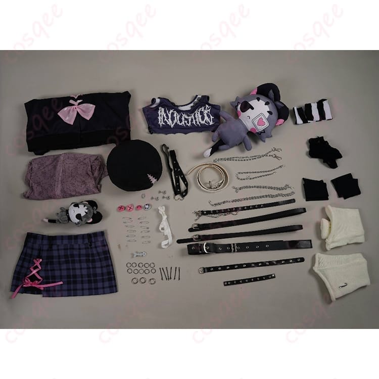 hololive ラオーラ・パンテーラ私服コスプレ 黒金ストリート感で写真映えする一式 - 7枚目の画像