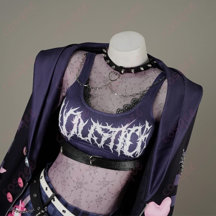 hololive ラオーラ・パンテーラ私服コスプレ 黒金ストリート感で写真映えする一式 - 4枚目の画像