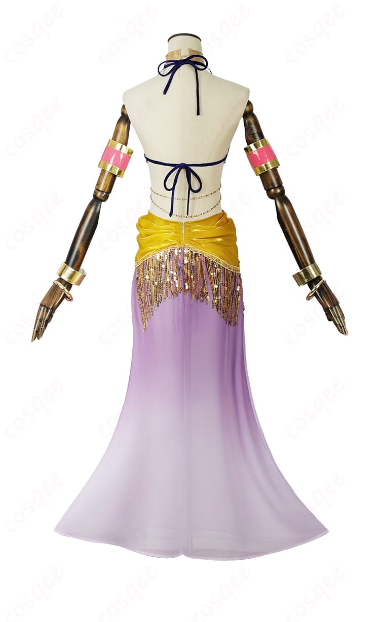 商品背面図 - ほしな歌唄 ダンサー コスプレ衣装の背面写真。背中のデザインと詳細が見えます。