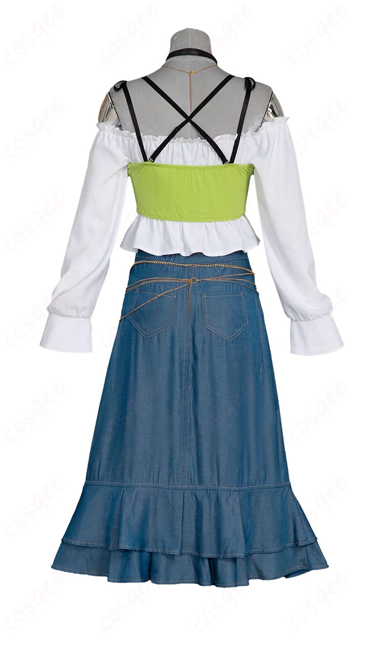 商品背面図 - 白石杏 コスプレ衣装 Livelylady Dressの背面ディテール