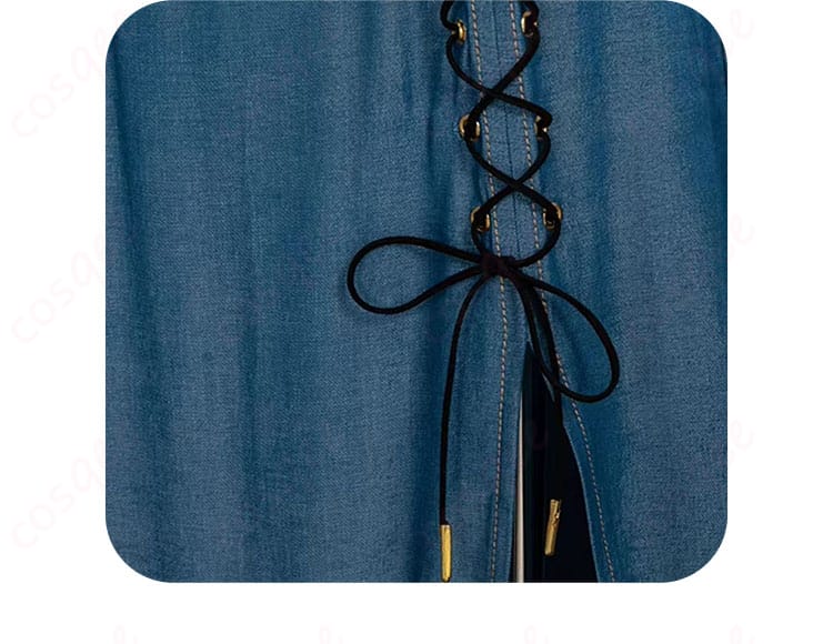 スカートのリボン装飾の詳細 - 白石杏 コスプレ衣装 Livelylady Dressのスカートリボン