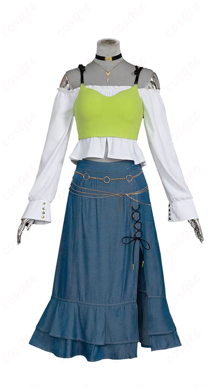 商品正面図 - 白石杏 コスプレ衣装 Livelylady Dressの正面のディテール