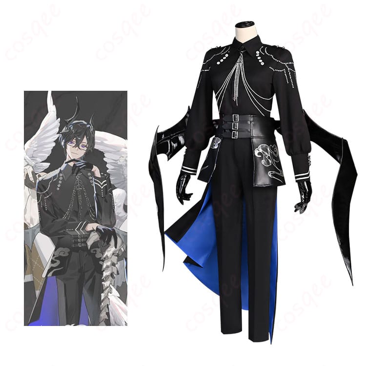 商品服装とキャラクターの組み合わせ画像 - 四季凪アキラの「Angel×Devil」コスプレ衣装、キャラクターと衣装の完璧な再現。