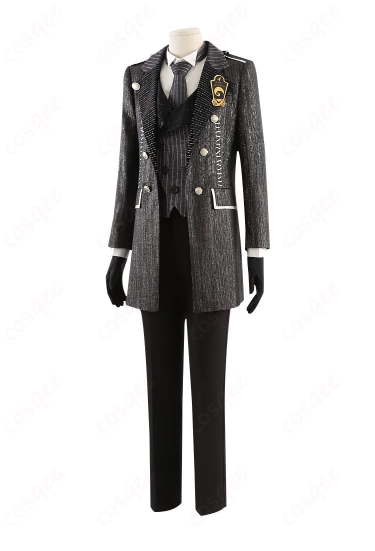 マレウス・ドラコニア コスプレ衣装「ハロウィン ナイトメア―スーツ」の左側からの画像。細部までこだわり抜いたデザイン。