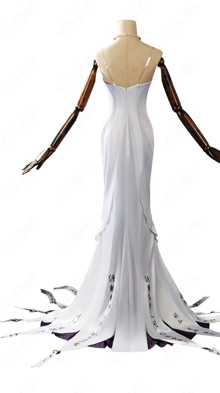 無期迷途 玉骨のスカート背面装飾の詳細画像。繊細な装飾と美しい仕上がりがわかります。