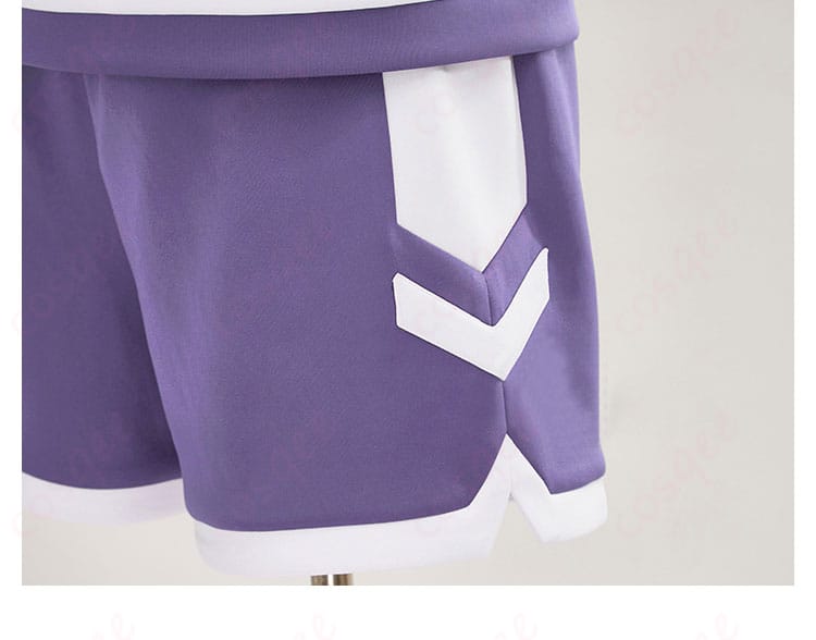 オグリキャップ コスプレ衣装のパンツの装飾細部。ショートパンツのスタイルがしっかり表現されている。