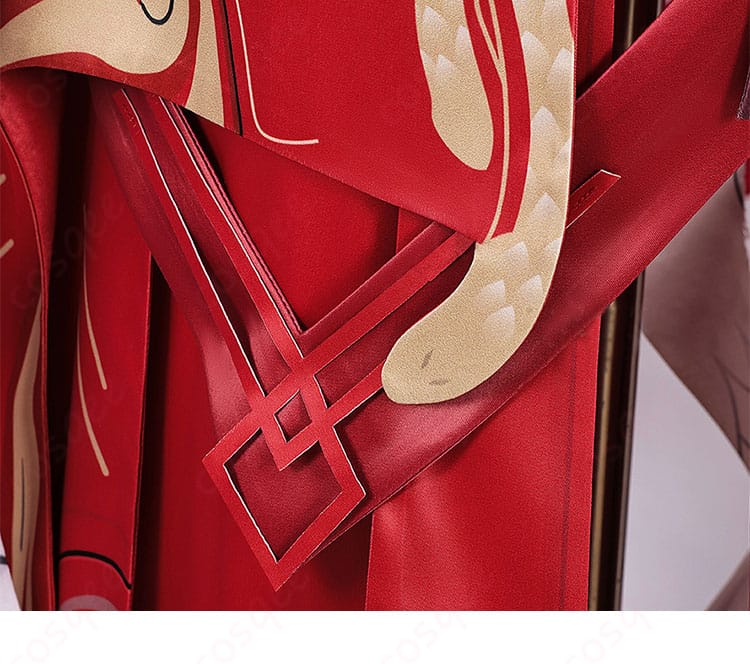 キアナ・カスラナコスプレ衣装背面の装飾ディテール。美しいデザインで、リアルに再現。