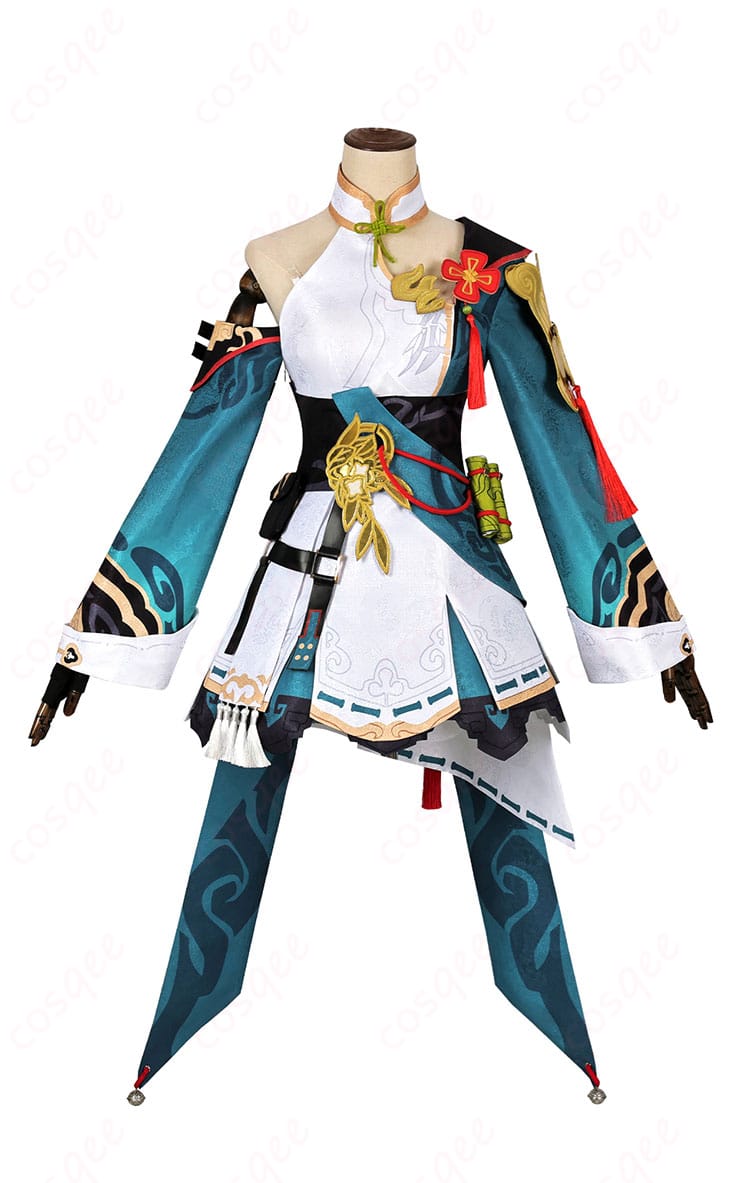 崩壊3rd 李素裳(風来義侠)コスプレ衣装の正面画像。ワンピースやコルセットベルトなど、細部まで再現された衣装が特徴です。