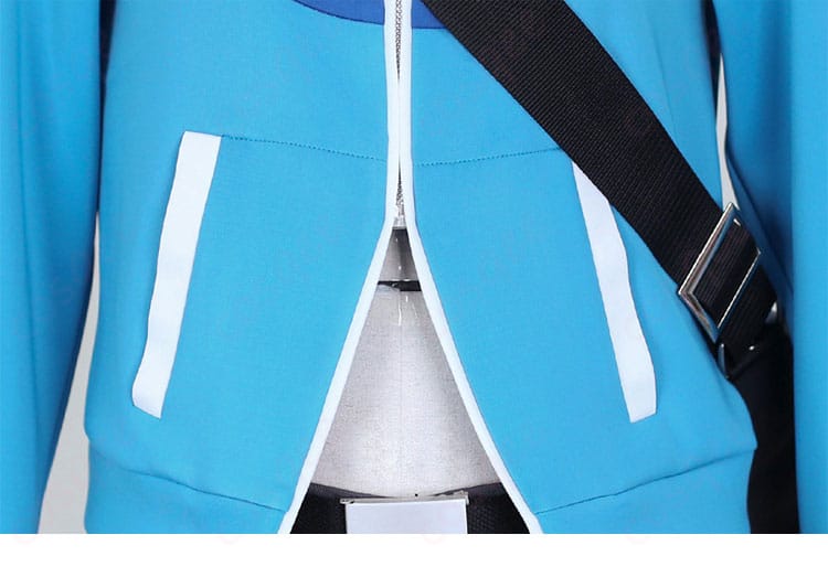 服装の門襟装飾の細部 - トウヤ衣装の門襟部分のデザイン詳細