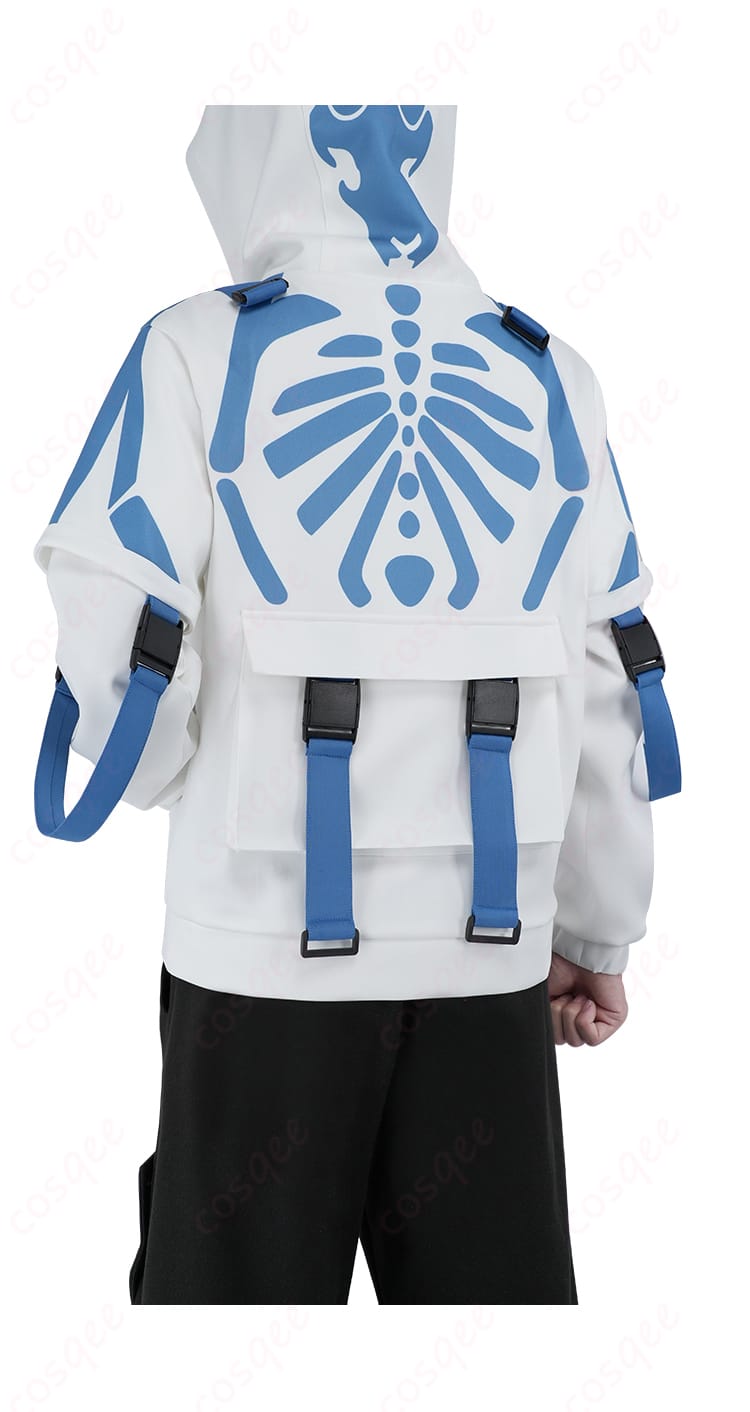 WIND BREAKER 名取慎吾 コスプレ衣装の背面装飾細部。背中のデザインと精緻な仕上がり。