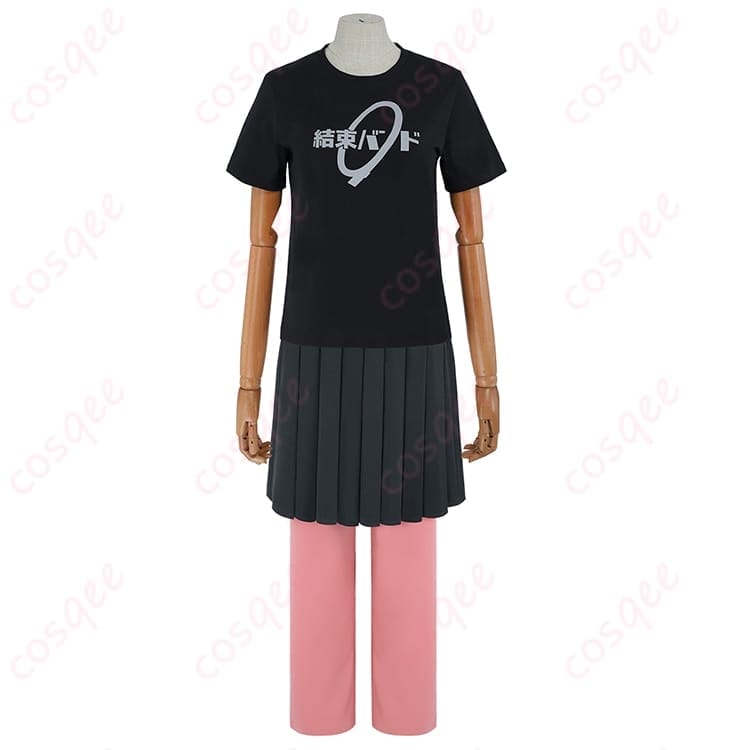 ぼっち・ざ・ろっく！後藤ひとりのジャージ＆ライブTで等身大コーデを楽しむコスプレ衣装 - 1枚目の画像