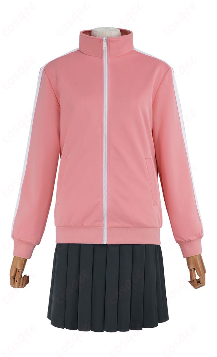 外套の正面装飾詳細。コスプレ衣装のジャケット部分の細部、後藤ひとりのデザインに忠実。