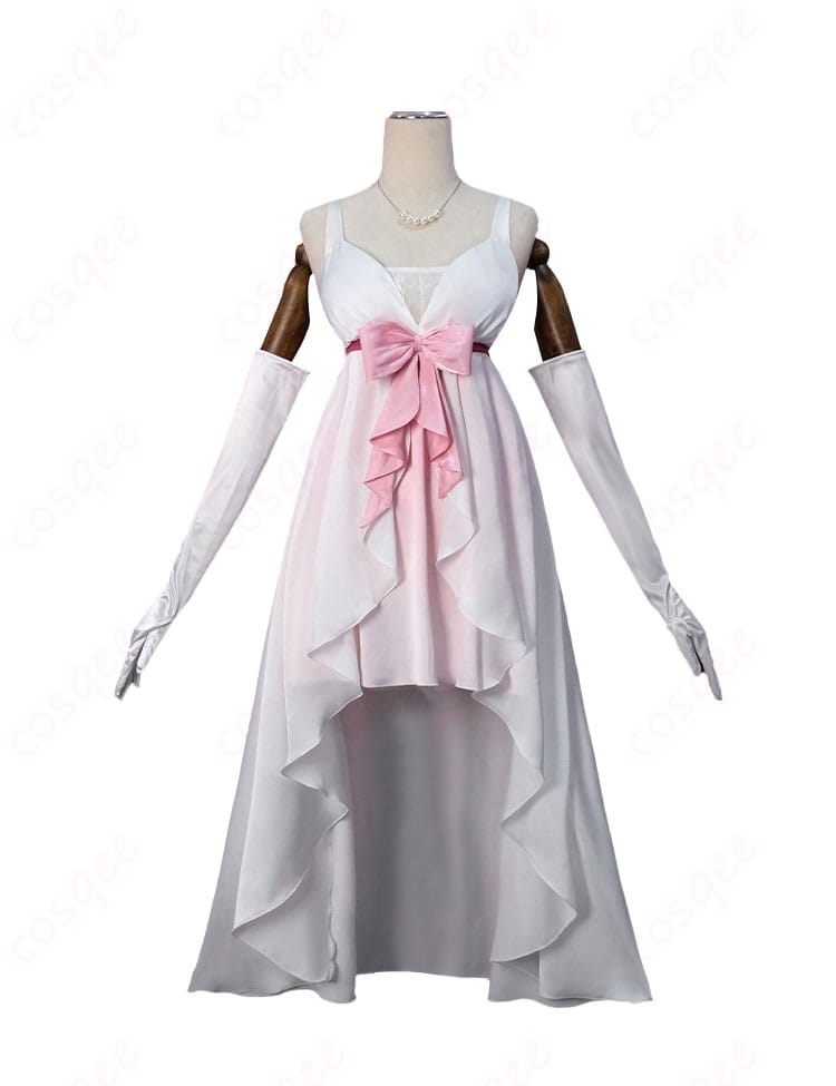 加藤恵 コスプレ衣装の正面画像。ワンピース、ネックレス、髪飾りが美しく再現されています。