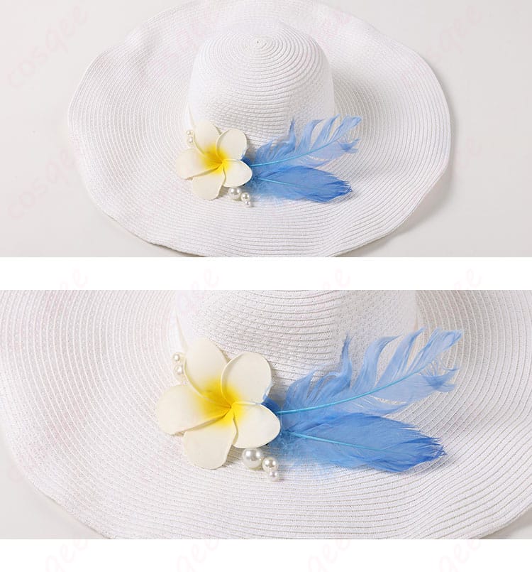 帽子装飾ディテール画像。私服コスプレ衣装の帽子の装飾部分が確認できる画像です。