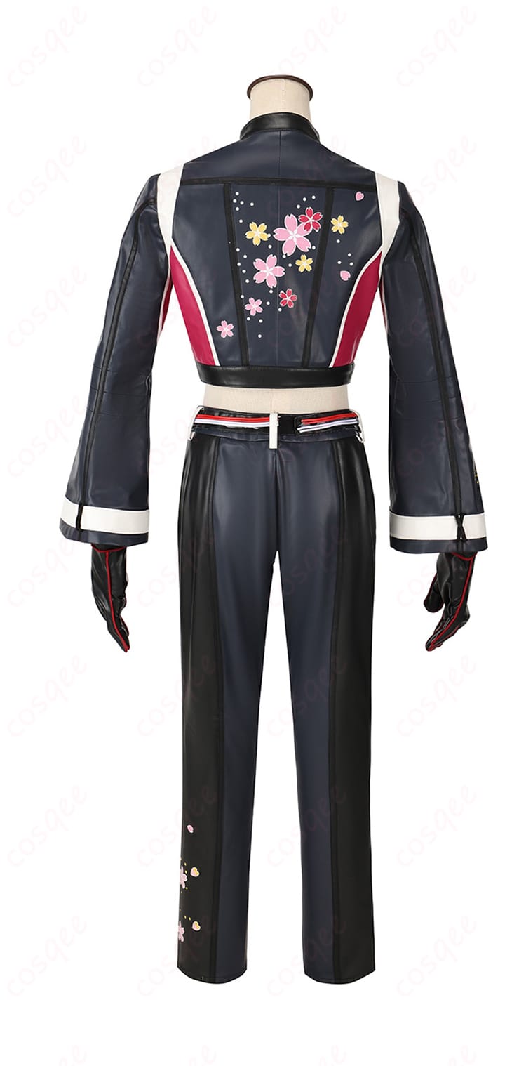 不知火舞 コスプレ衣装の背面画像。背中部分のデザインと仕上がりが美しく確認できます。