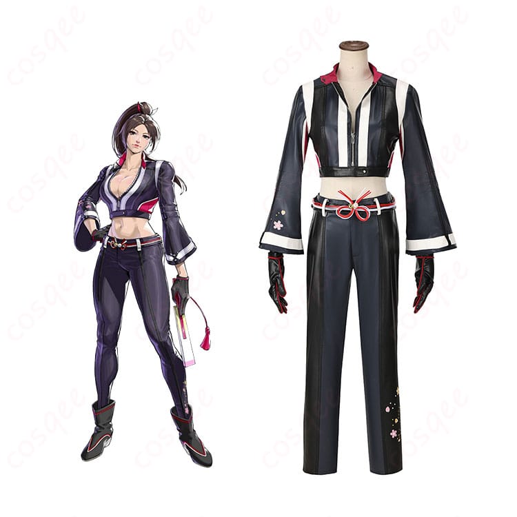 餓狼伝説 City of the Wolves 不知火舞 コスプレ衣装とキャラクターの再現。忠実に再現された衣装で、ゲームの雰囲気を楽しめます。