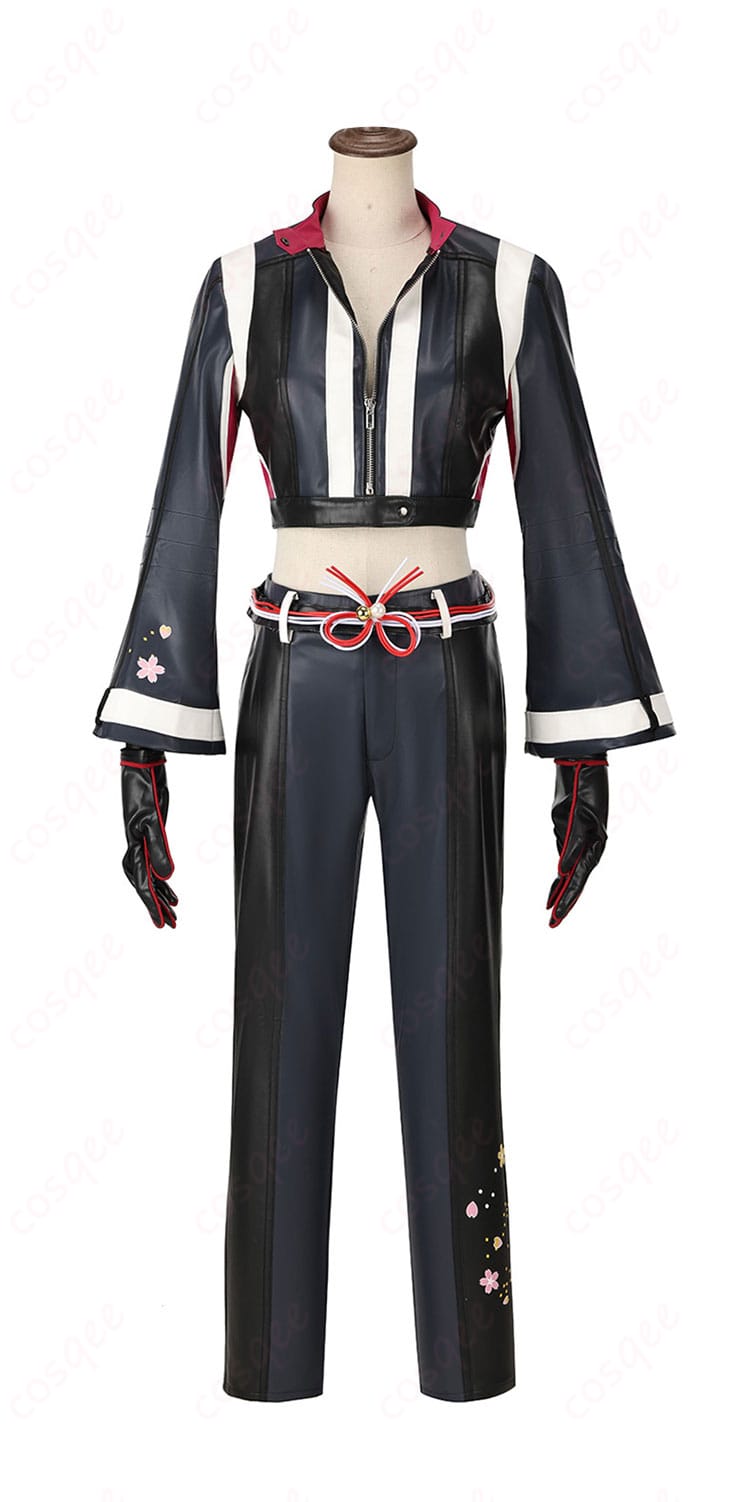 不知火舞 コスプレ衣装の正面画像。デザインと素材の質感が確認でき、リアルな仕上がりです。