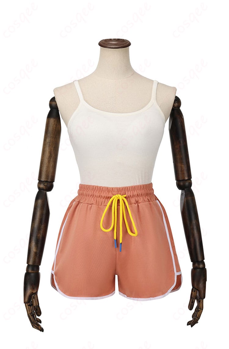 商品正面図。不知火舞のコスプレ衣装の前面デザインとディテールを確認できます。