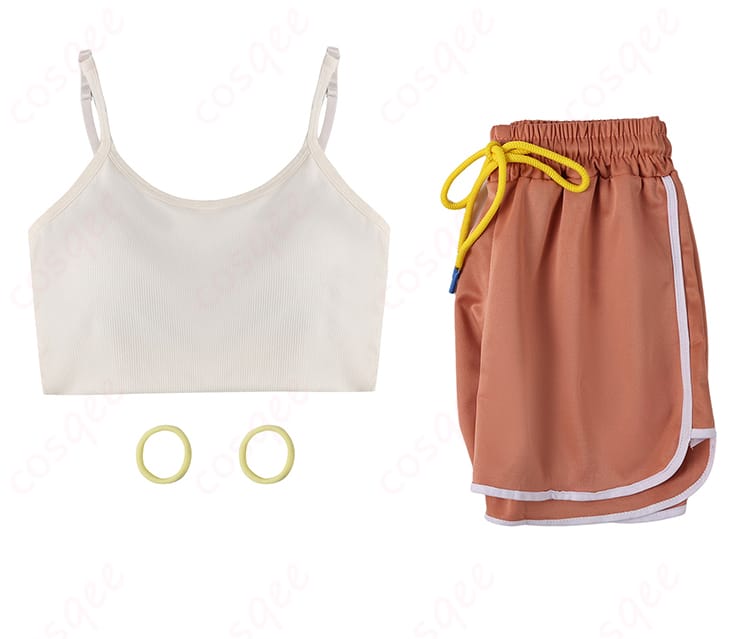 セット内容を展示した画像。コスプレ衣装の全てのアイテムが一目でわかります。