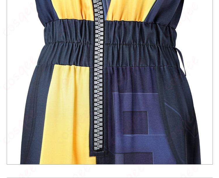 服装の門襟装飾ディテール画像。ウェイレイの衣装の門襟部分のデザインを拡大。