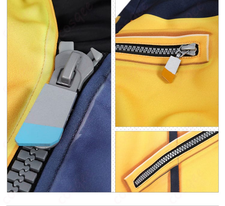 服装の衣チェーンのディテール画像。ウェイレイの衣装の細かい衣チェーン装飾を強調。