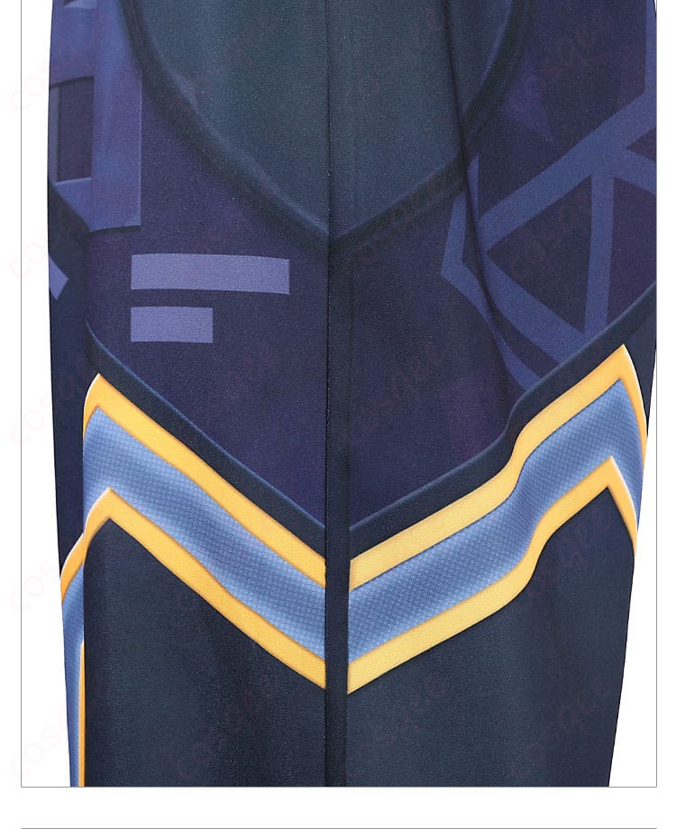 パンツ脚部分装飾ディテール画像。ウェイレイコスプレ衣装のパンツの脚部分装飾をチェック。