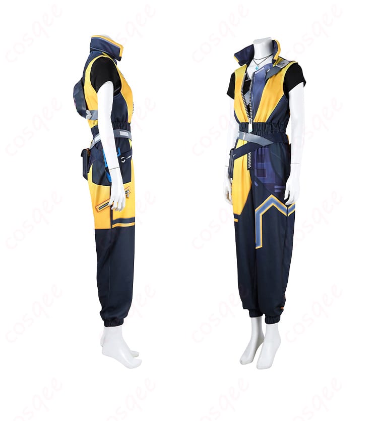 商品側面画像。ウェイレイコスプレ衣装の側面デザインをチェック。