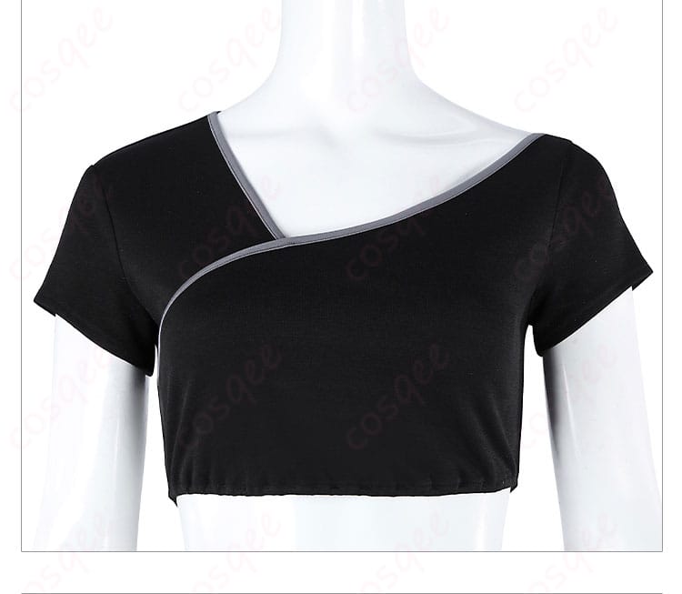 インナーの黒い半袖ディテール画像。ウェイレイコスプレ衣装のインナー半袖部分を詳しく見せています。