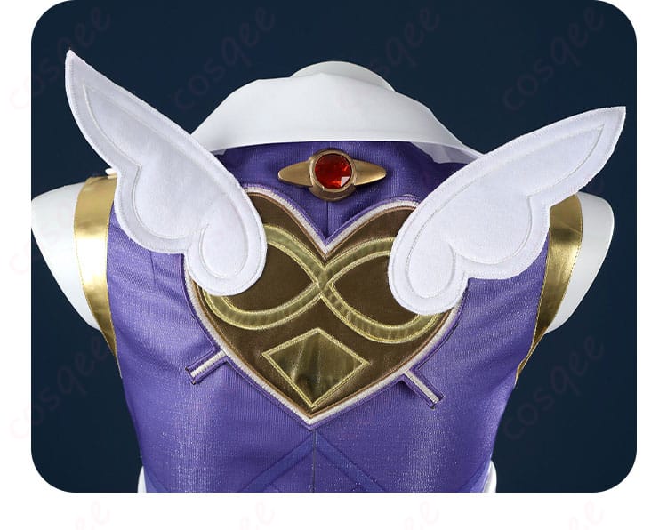 オーバーウォッチ2 キリコ コスプレ衣装の背面装飾細部、背中のデザインが特徴的な一枚