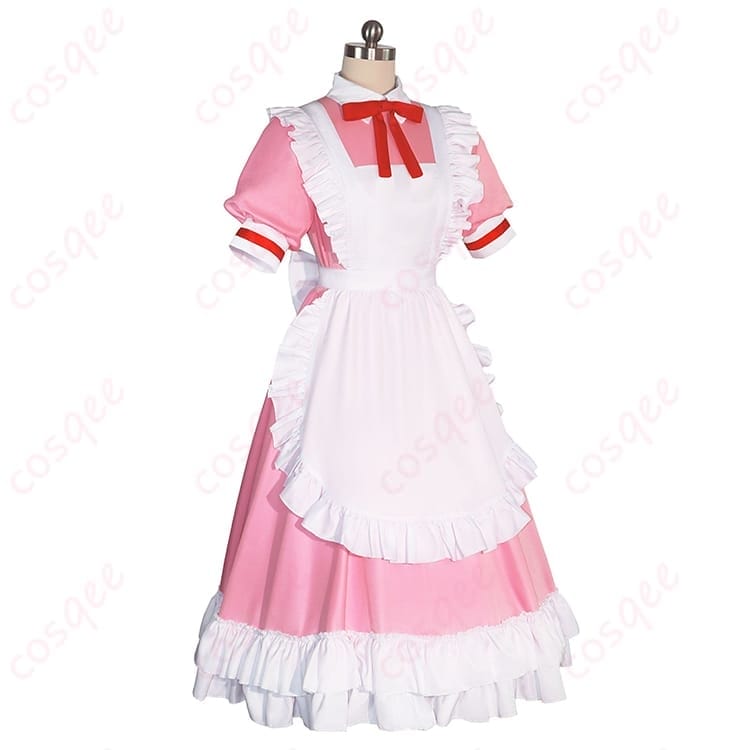 魔法少女まどか☆マギカ 鹿目まどか メイド服コスプレ 可憐ガーリーで写真映えする一着 - 2枚目の画像