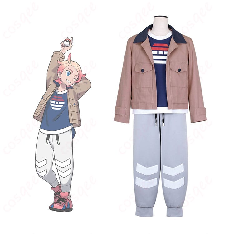 ポケモンレジェンズ ガイ コスプレ衣装とキャラクターの再現画像。高い忠実度でポケモンの世界観を表現。