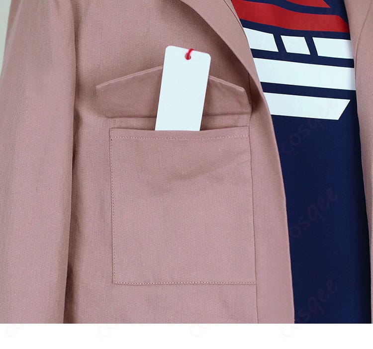 ポケモンレジェンズ ガイ コスプレ衣装の衣袋ディテール。実用的で機能的なデザイン。