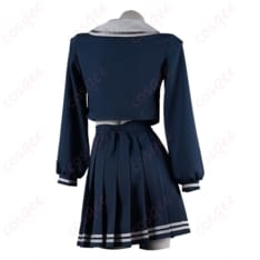 BanG Dream! It's MyGO!!!!! 若葉睦 月ノ森女子学園コスプレ 制服ネイビーで端正に決まる - 3枚目の画像（サムネイル）