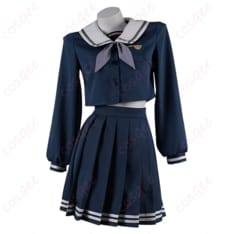 BanG Dream! It's MyGO!!!!! 若葉睦 月ノ森女子学園コスプレ 制服ネイビーで端正に決まる - 1枚目の画像（サムネイル）