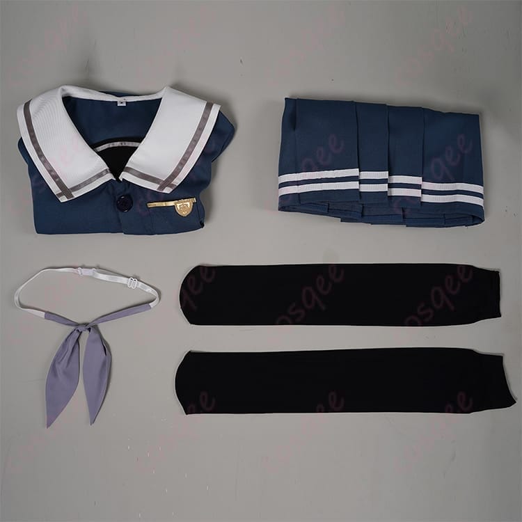 BanG Dream! It's MyGO!!!!! 若葉睦 月ノ森女子学園コスプレ 制服ネイビーで端正に決まる - 6枚目の画像