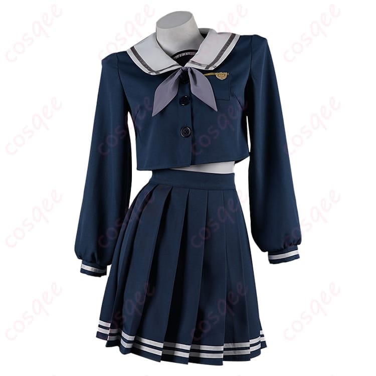BanG Dream! It's MyGO!!!!! 若葉睦 月ノ森女子学園コスプレ 制服ネイビーで端正に決まる - 1枚目の画像
