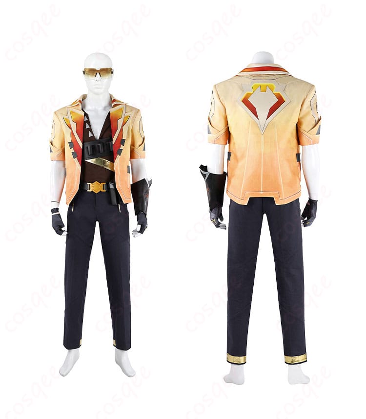 商品正面と背面のデザインを確認できる画像。テホのコスプレ衣装の全体的なバランスがわかります。