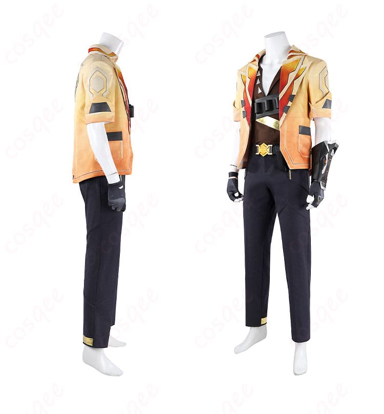 商品の側面デザインを示した画像。テホのコスプレ衣装のサイドビューが美しく表現されています。