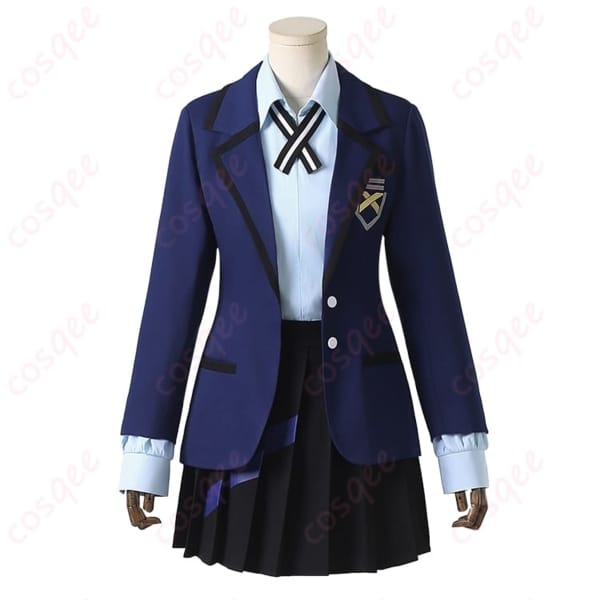 ガンダムシリーズのニャアン制服コスプレ 衿元まで端正な刺繍と綺麗なシルエット