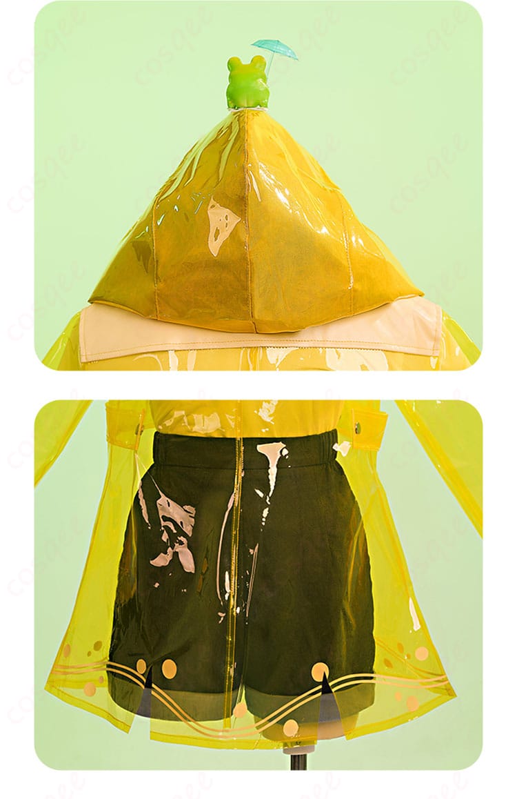 服装背面細部。背面に施された細かなデザインと装飾の画像。