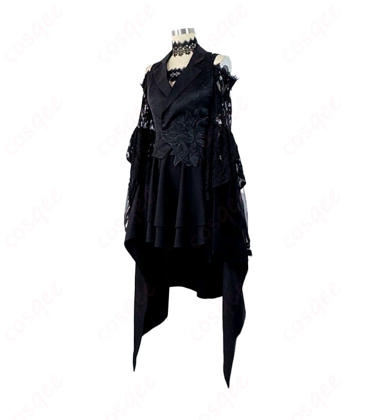 商品側面図。コスプレ衣装の側面のデザインとフィット感が確認できる画像。