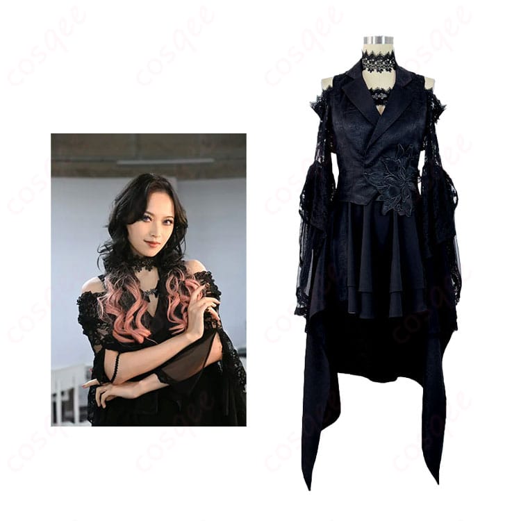 商品正面とキャラクターの組み合わせ画像。仮面ライダーガヴのグロッタ・ストマックコスプレ衣装が登場。