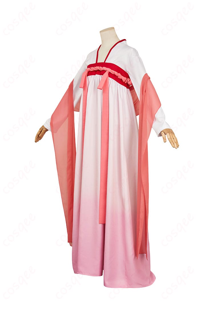 商品左側図。猫猫(マオマオ)のコスプレ衣装の左側のデザインと装飾ディテール。