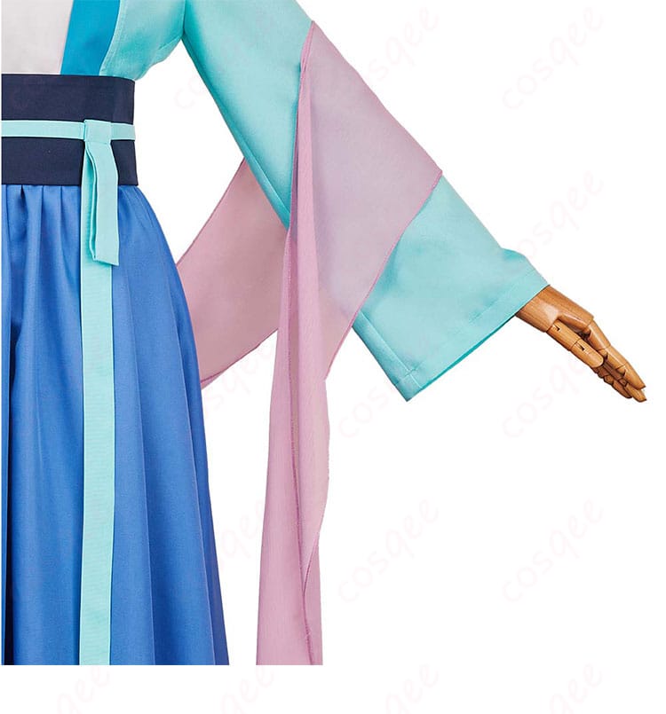 猫猫(マオマオ)コスプレ衣装の衣袖装飾細部。豪華で精巧な刺繍が施されています。