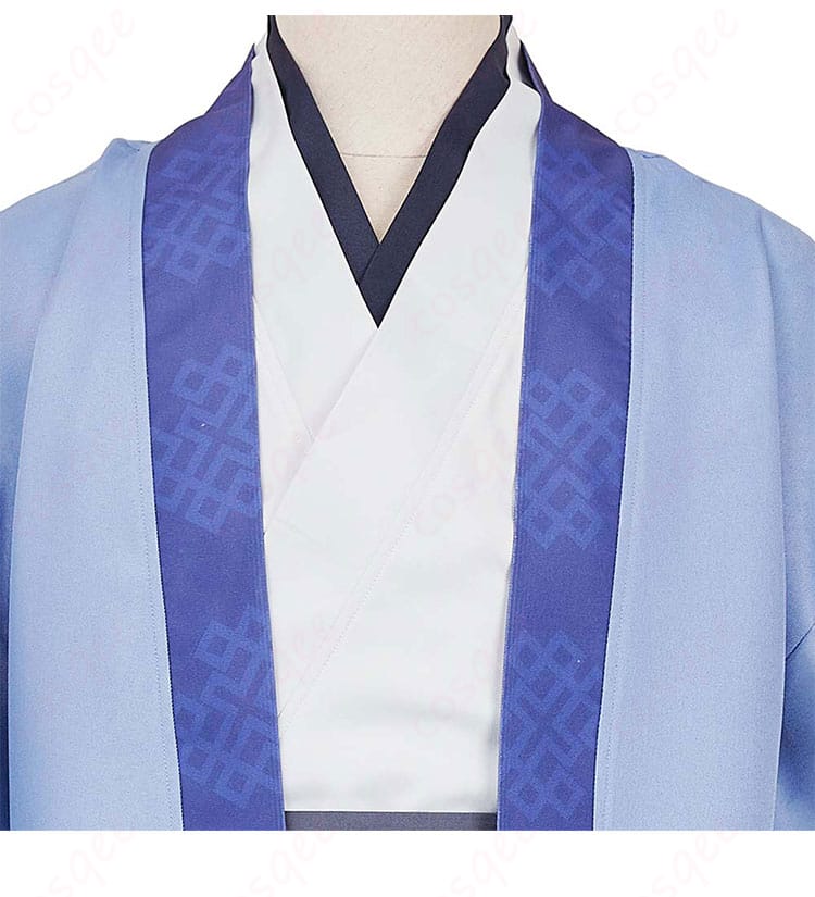 服装の襟元の装飾ディテール。壬氏のコスプレ衣装の衣領の細部が明確に示された画像。