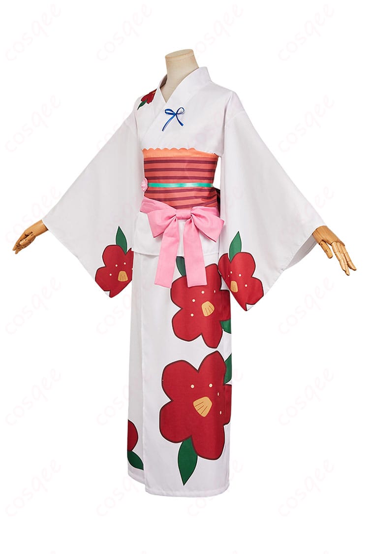 地縛少年花子くん 八尋寧々 浴衣 コスプレ衣装の左側画像。細部までこだわった衣装のサイドビュー。