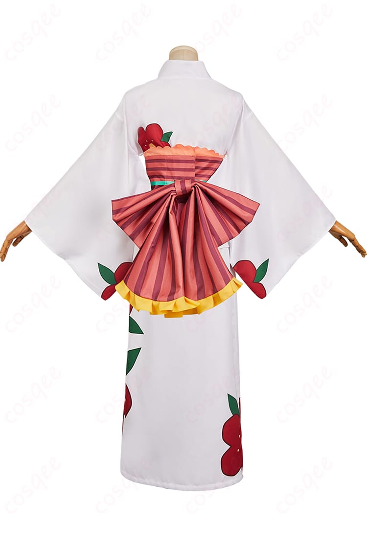 地縛少年花子くん 八尋寧々 浴衣 コスプレ衣装の背面画像。背中部分のディテールがしっかりと再現されている。